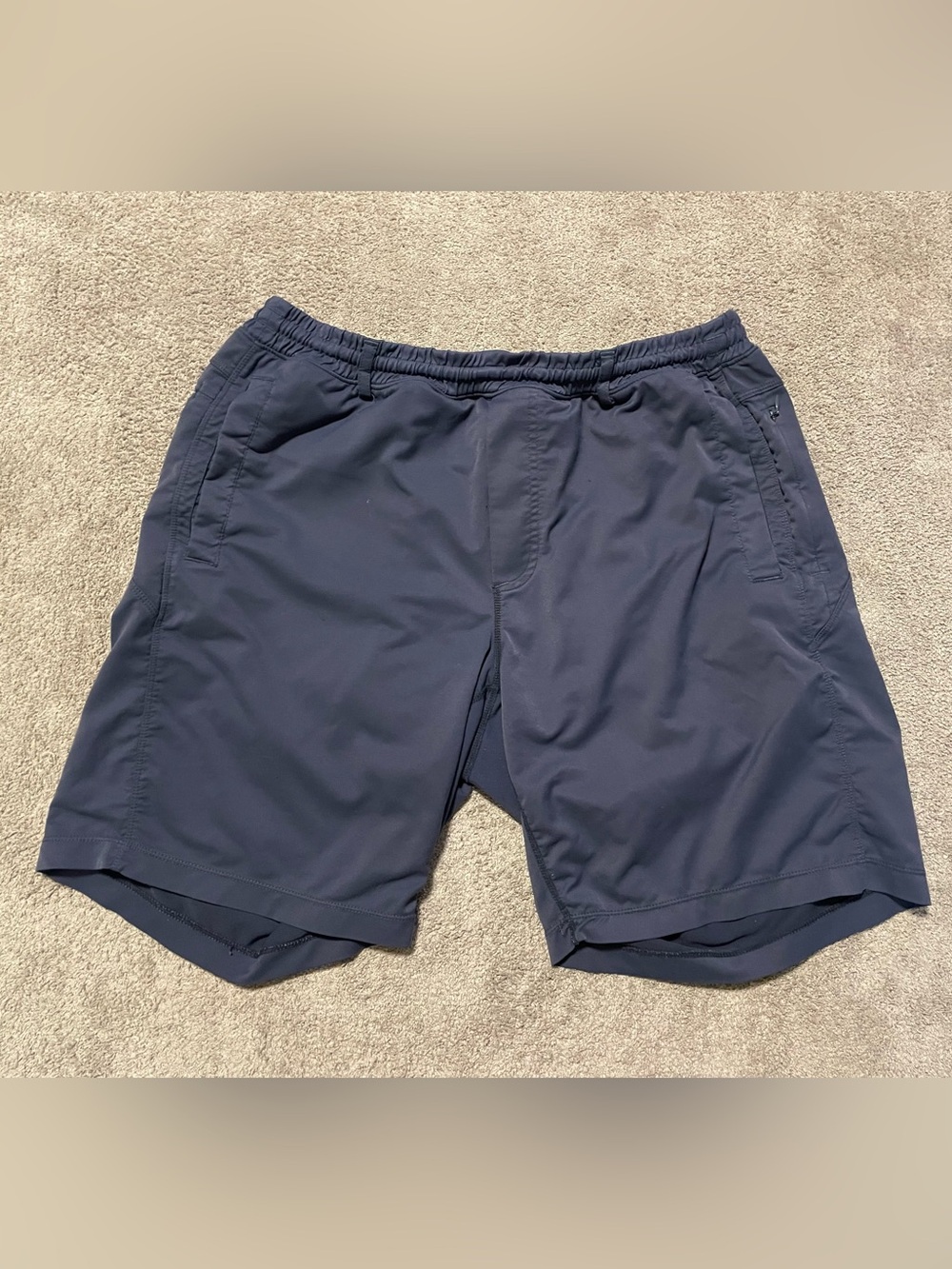 Birddogs Boom For Your Broomstick Shorts Mens L Long Navy Blue Golf